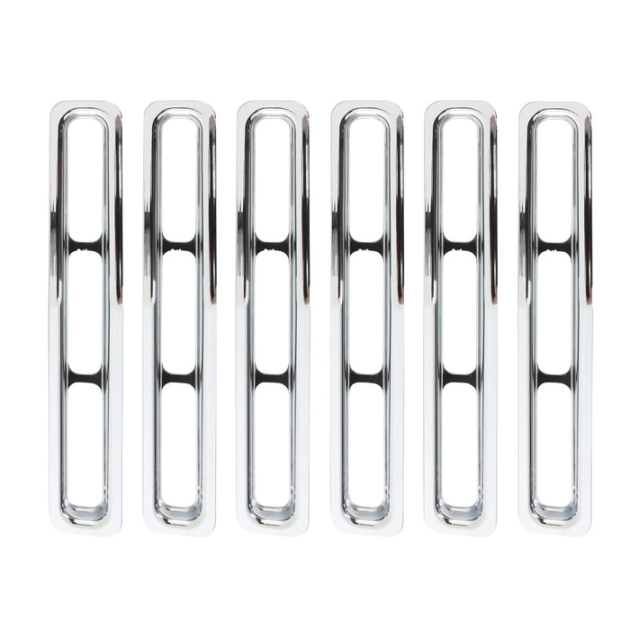Smittybilt 7509 Grille Insert Trim 87-95 Wrangler YJ Chrome Smittybilt - Truck Part Superstore