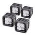Go Rhino 751004 Go Rhino Classic LED Lighting - Set of Four 3" LED Cube Lights - Truck Part Superstore