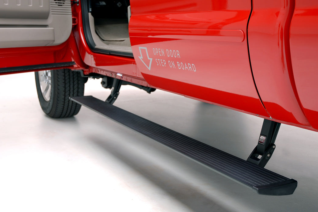 AMP Research 75104-01A PowerStep™; Incl. OEM Style Illumination; Black; - Truck Part Superstore
