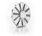 Be Cool 75106 16 Inch Electric Puller Fan w/Straight Blades and Billet Cap Chrome Medium Profile Be Cool Radiator - Truck Part Superstore