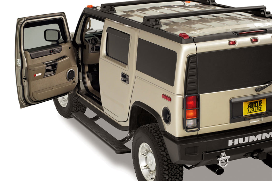AMP Research 75107-01A PowerStep™; Incl. OEM Style Illumination; Black; - Truck Part Superstore