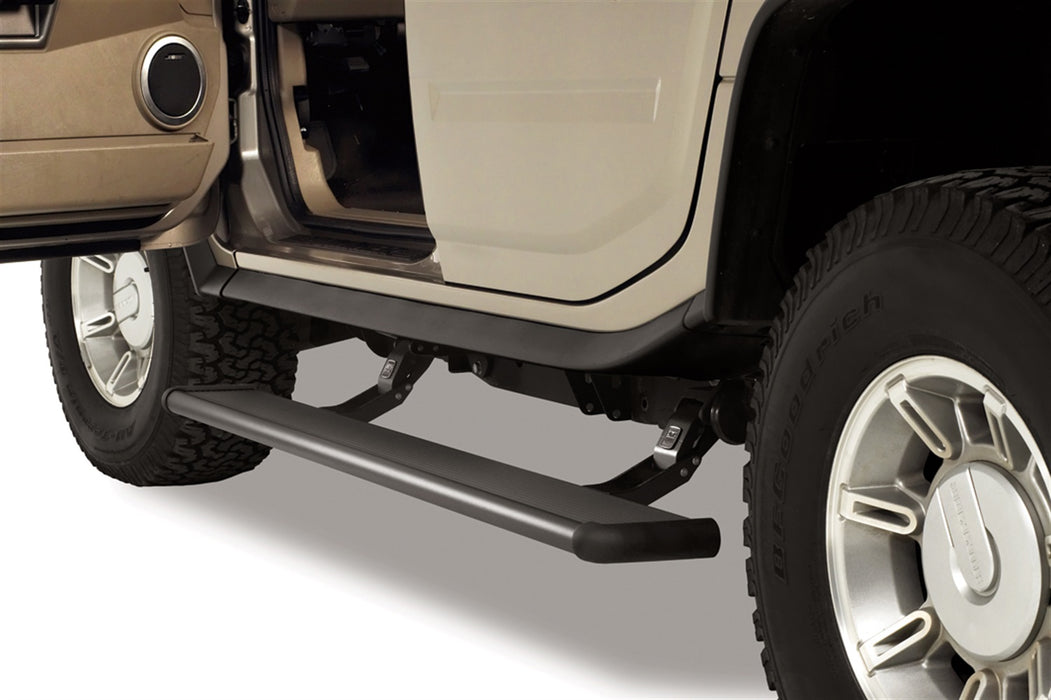 AMP Research 75107-01A PowerStep™; Incl. OEM Style Illumination; Black; - Truck Part Superstore