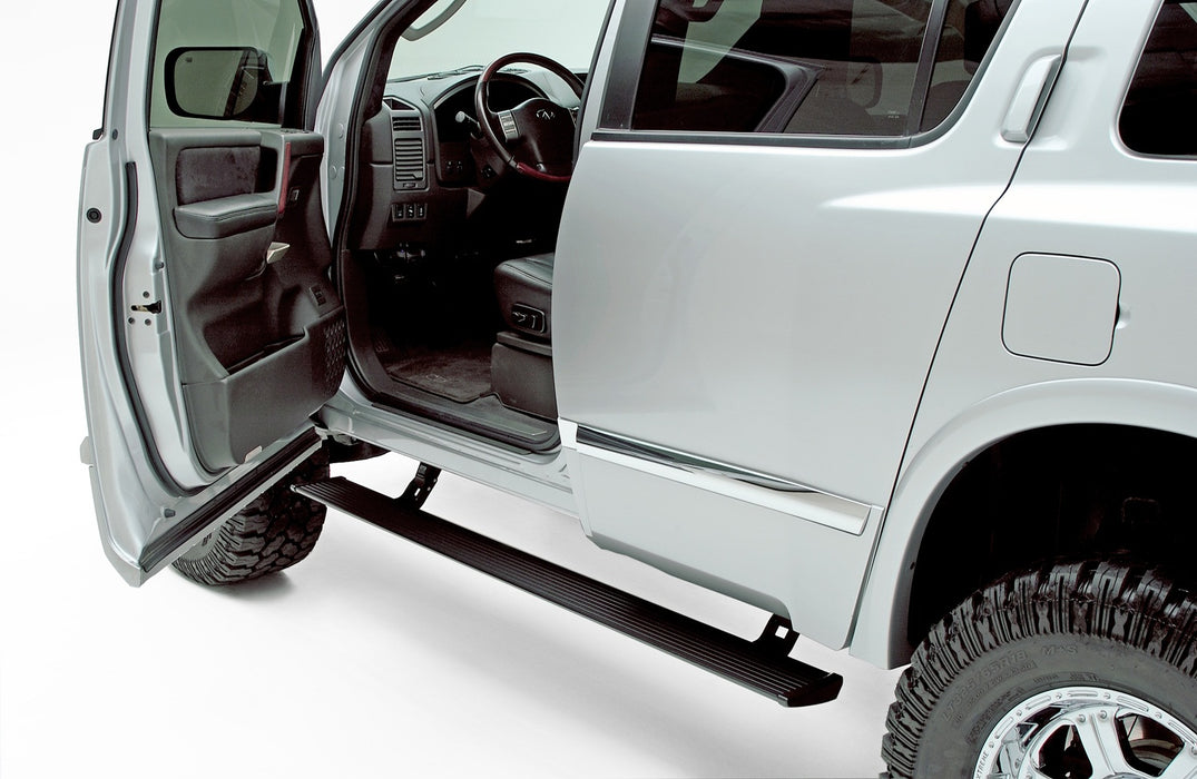 AMP Research 75110-01A PowerStep™; Incl. OEM Style Illumination; Black; - Truck Part Superstore