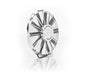 Be Cool 75111 11 Inch Fan w/Billet Cover Show and Go Chrome Puller Medium Profile Be Cool Radiator - Truck Part Superstore