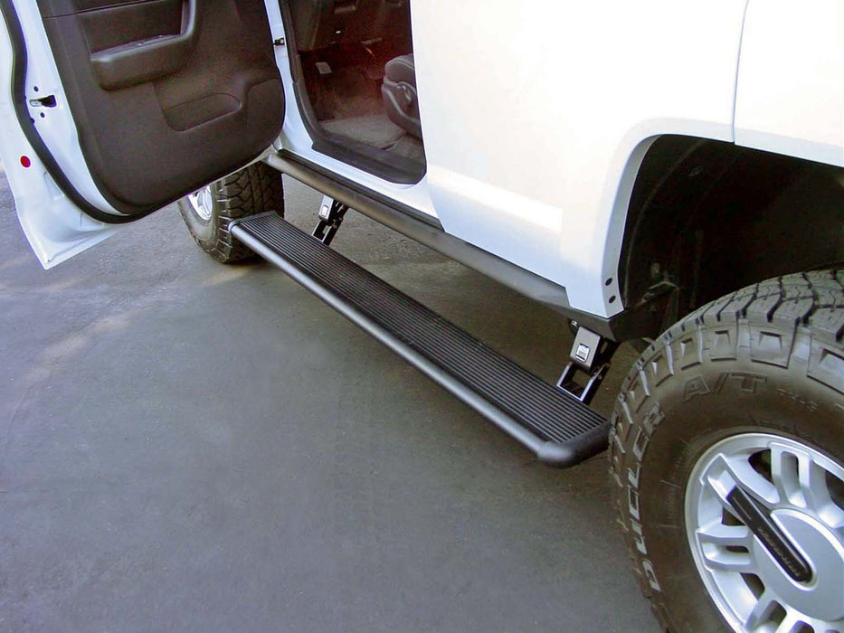 AMP Research 75116-01A PowerStep™; Incl. Light Kit; Minor Cutting Required; Black; - Truck Part Superstore
