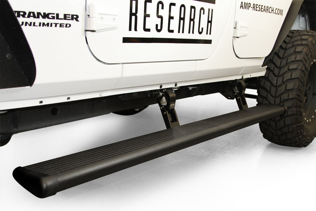 AMP Research 75122-01A PowerStep™; Incl. OEM Style Illumination; Black; - Truck Part Superstore