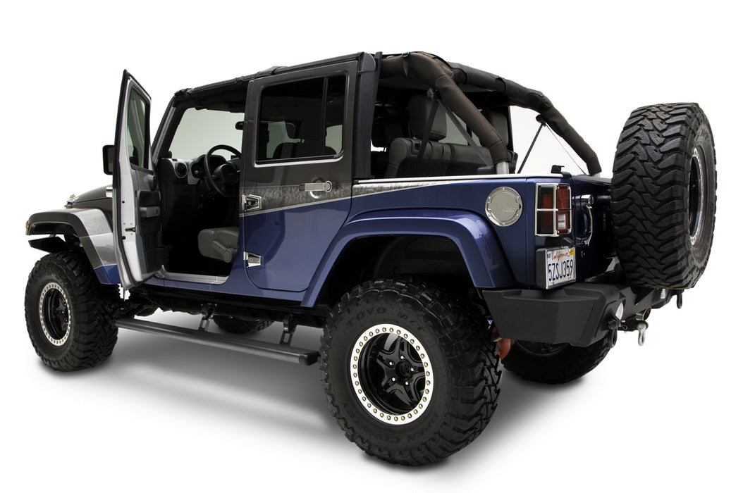 AMP Research 75122-01A PowerStep™; Incl. OEM Style Illumination; Black; - Truck Part Superstore