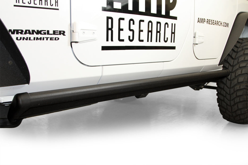 AMP Research 75122-01A PowerStep™; Incl. OEM Style Illumination; Black; - Truck Part Superstore
