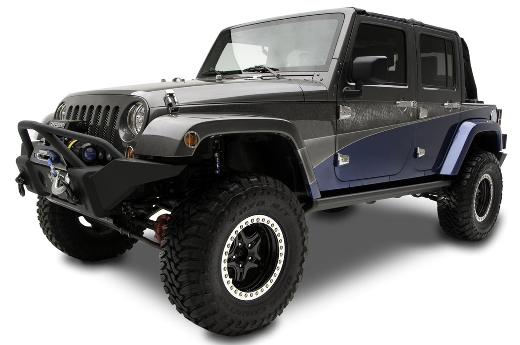 AMP Research 75122-01A PowerStep™; Incl. OEM Style Illumination; Black; - Truck Part Superstore