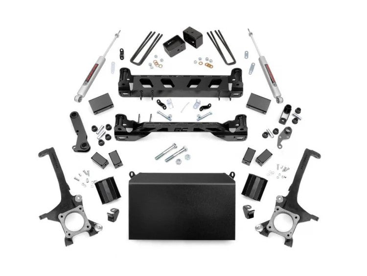 Rough Country 75130 4 Inch Toyota Suspension Lift Kit w/N3 Shocks 16-20 Tundra 4WD/2WD Rough Country - Truck Part Superstore
