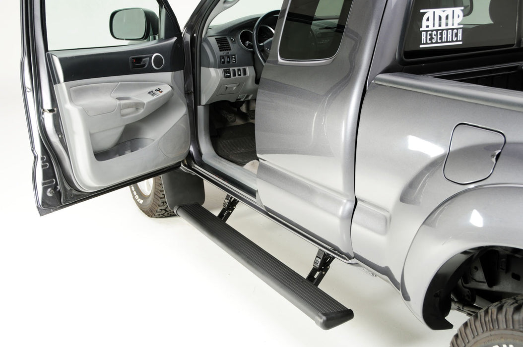 AMP Research 75142-01A PowerStep™; Incl. OEM Style Illumination; Black; - Truck Part Superstore