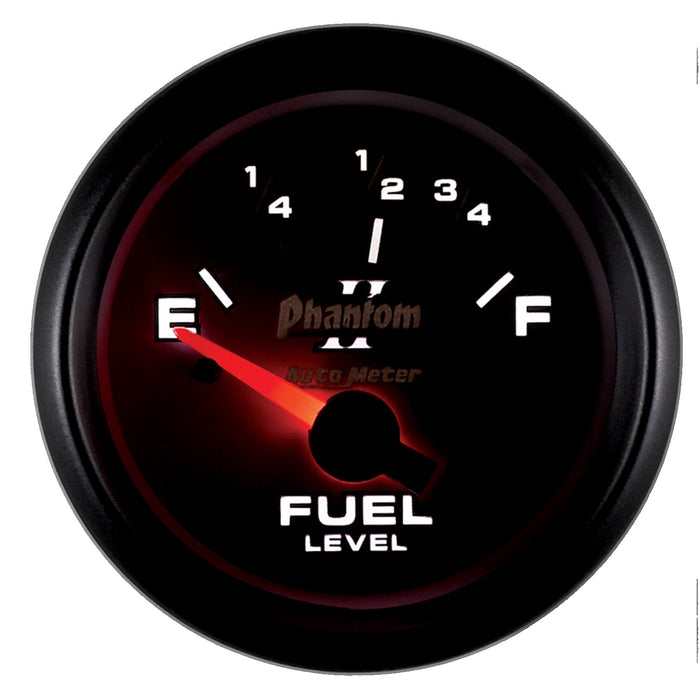 AutoMeter 7515 GAUGE; FUEL LEVEL; 2 1/16in.; 73OE TO 10OF; ELEC; PHANTOM II - Truck Part Superstore