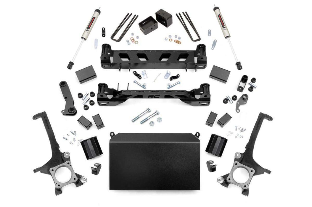 Rough Country 75170 4 Inch Toyota Suspension Lift Kit w/V2 Shocks 16-20 Tundra 4WD/2WD Rough Country - Truck Part Superstore