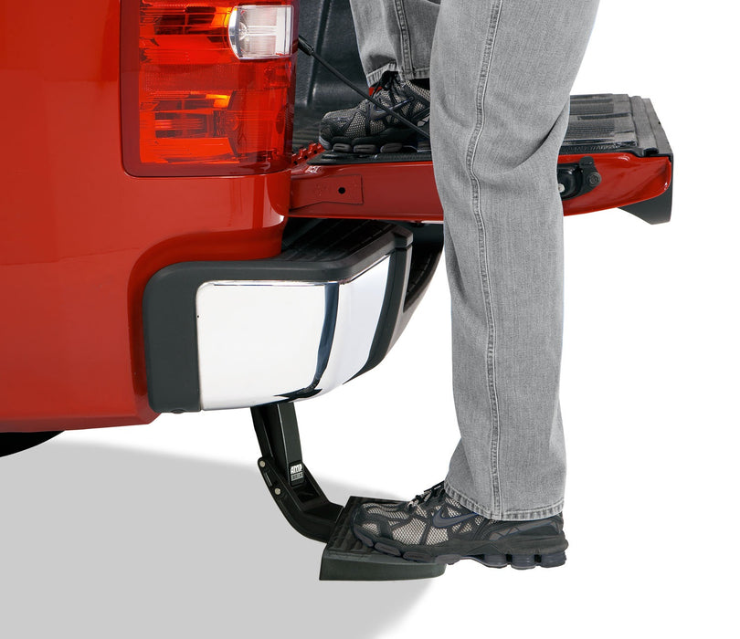 AMP Research 75304-01A BedStep®; Rear Bumper Access; Black; - Truck Part Superstore