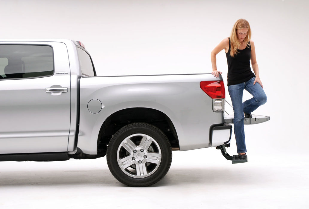 AMP Research 75305-01A BedStep®; Rear Bumper Access; Black; - Truck Part Superstore