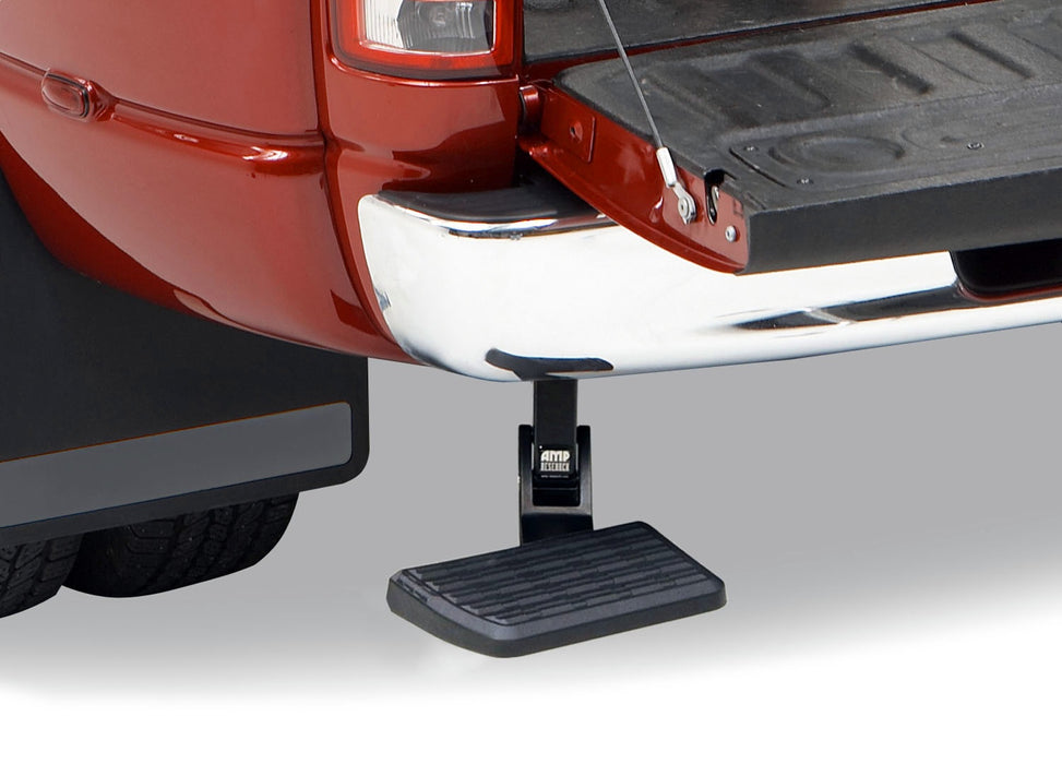 AMP Research 75306-01A BedStep®; Rear Bumper Access; Black; Not Compatible w/Dual Exhaust; - Truck Part Superstore