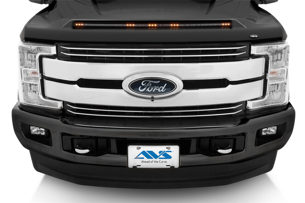 Auto Ventshade (AVS) 753135-G1 Aeroskin LightShield™ Hood Protector; Shadow Black; Low Profile; - Truck Part Superstore