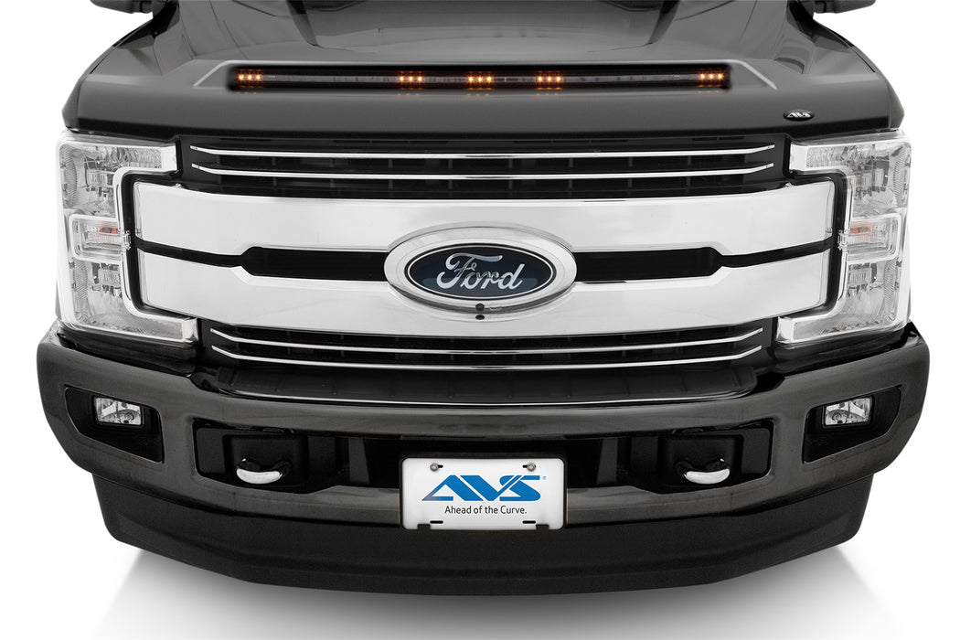 Auto Ventshade (AVS) 753135-J7 Aeroskin LightShield™ Hood Protector; Magnetic Grey Metallic; Low Profile; - Truck Part Superstore