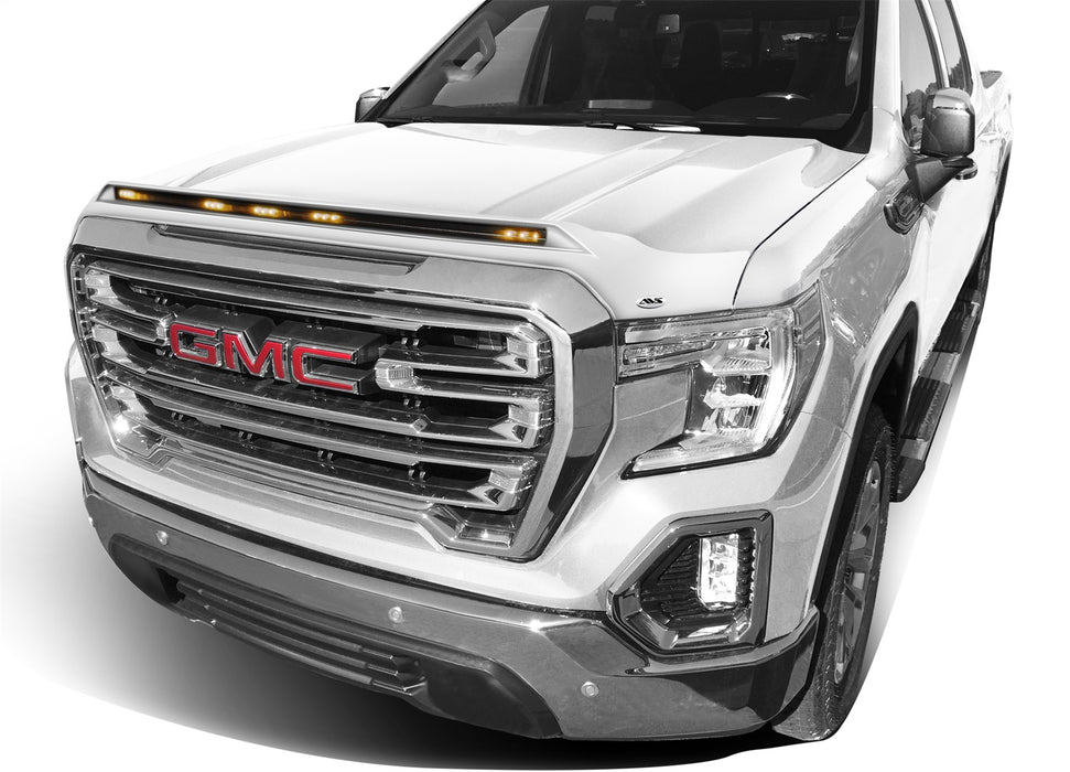 Auto Ventshade (AVS) 753167-G1W Aeroskin LightShield™ Hood Protector; White Frost Tricoat; Low Profile; - Truck Part Superstore