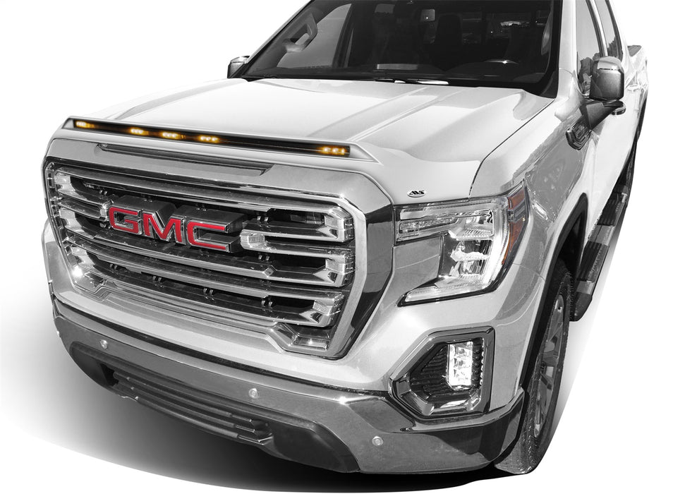Auto Ventshade (AVS) 753167-GAZ Aeroskin LightShield™ Hood Protector; Summit White; Low Profile; - Truck Part Superstore