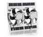 Be Cool 75351 11 Inch Show and Go Stainless Shroud 24 Inch W x 18 Inch H w/Dual Chrome High Torque Puller Fans Be Cool Radiator - Truck Part Superstore