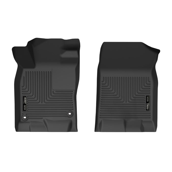 Husky Liners 53071 X-act Contour™ Floor Liner; Black; 2 pc; Front; - Truck Part Superstore