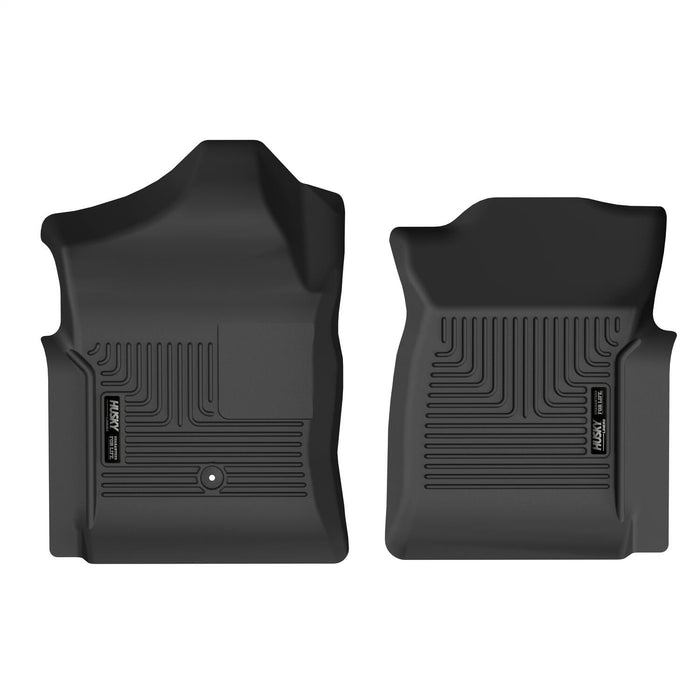 Husky Liners 53091 X-act Contour™ Floor Liner; Black; 2 pc; Front; - Truck Part Superstore