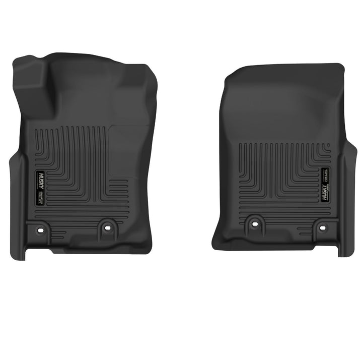 Husky Liners 53761 X-act Contour™ Floor Liner; Black; 2 pc.; Front; - Truck Part Superstore