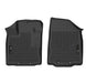 Husky Liners 55401 X-act Contour™ Floor Liner; Black; 2 pc.; Front; - Truck Part Superstore