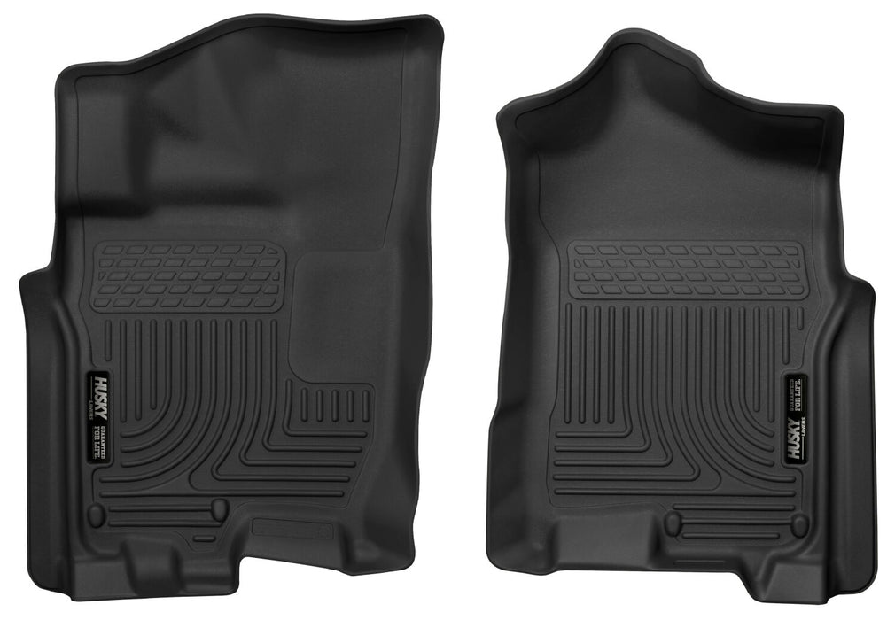 Husky Liners 55451 X-act Contour™ Floor Liner; Black; 2 pc.; Front; - Truck Part Superstore