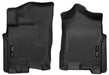 Husky Liners 55451 X-act Contour™ Floor Liner; Black; 2 pc.; Front; - Truck Part Superstore