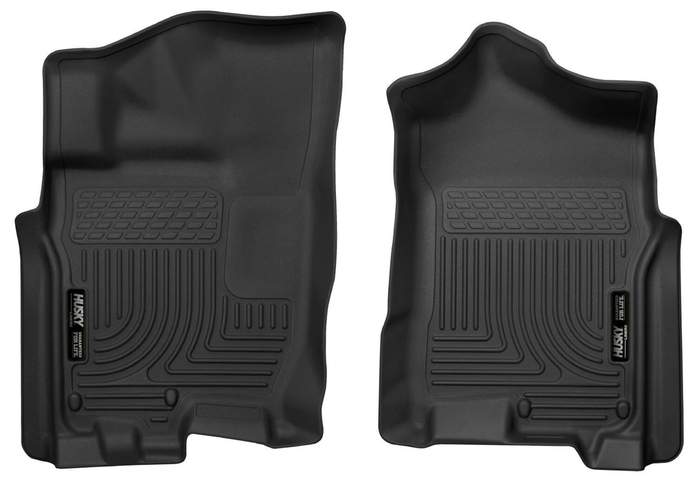 Husky Liners 55451 X-act Contour™ Floor Liner; Black; 2 pc.; Front; - Truck Part Superstore