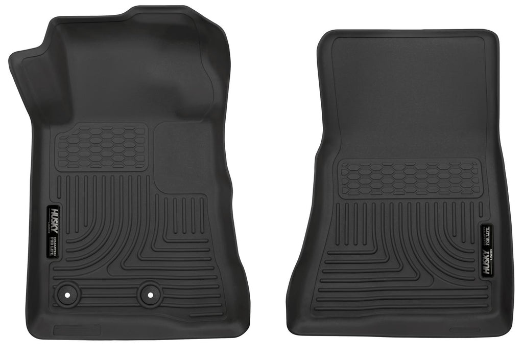 Husky Liners 55471 X-act Contour™ Floor Liner; Black; 2 pc.; Front; - Truck Part Superstore