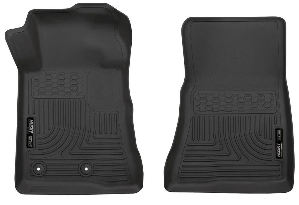 Husky Liners 55471 X-act Contour™ Floor Liner; Black; 2 pc.; Front; - Truck Part Superstore