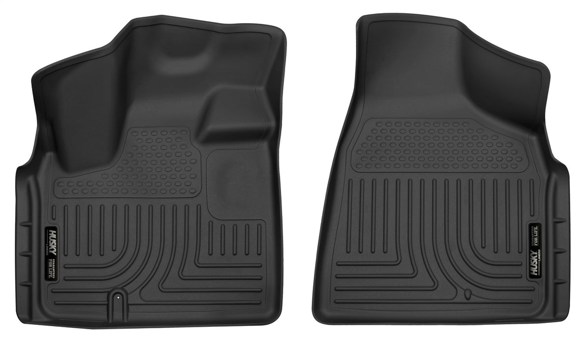 Husky Liners 55521 X-act Contour™ Floor Liner; Black; 2 pc.; Front; - Truck Part Superstore