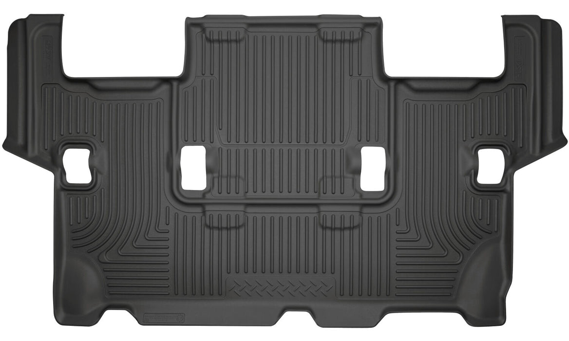 Husky Liners 55561 X-act Contour™ Floor Liner; Black; 1 pc.; Third Row; - Truck Part Superstore