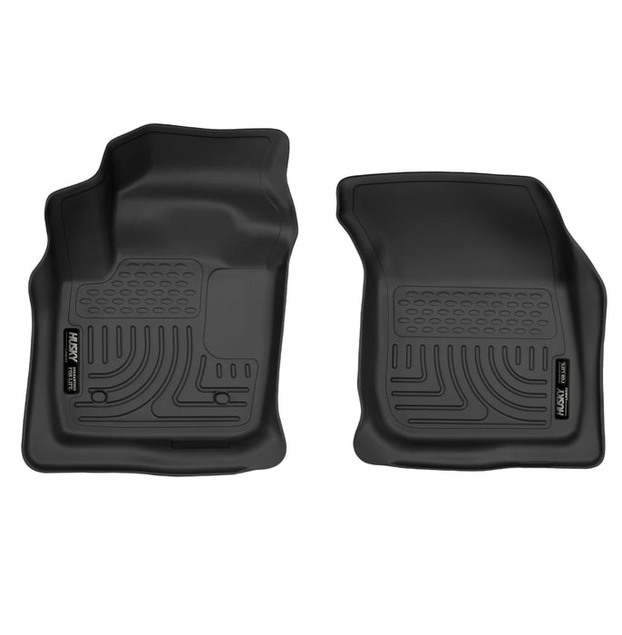 Husky Liners 55571 X-act Contour™ Floor Liner; Black; 2 pc.; Front; - Truck Part Superstore