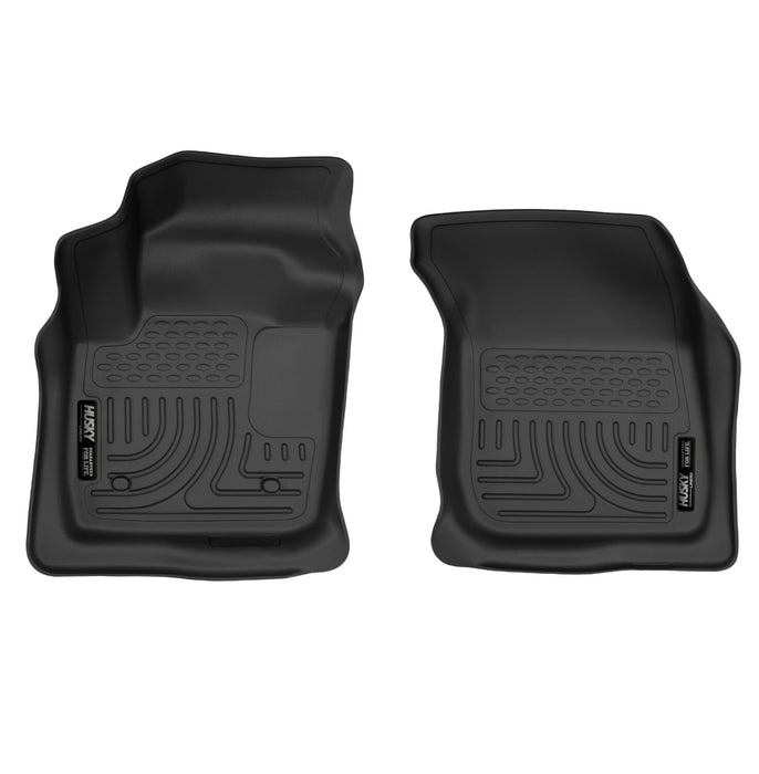 Husky Liners 55571 X-act Contour™ Floor Liner; Black; 2 pc.; Front; - Truck Part Superstore