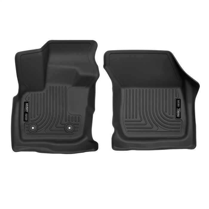 Husky Liners 55591 X-act Contour™ Floor Liner; Black; 2 pc.; Front; - Truck Part Superstore