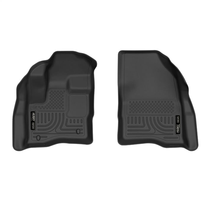 Husky Liners 55621 X-act Contour™ Floor Liner; Black; 2 pc.; Front; - Truck Part Superstore