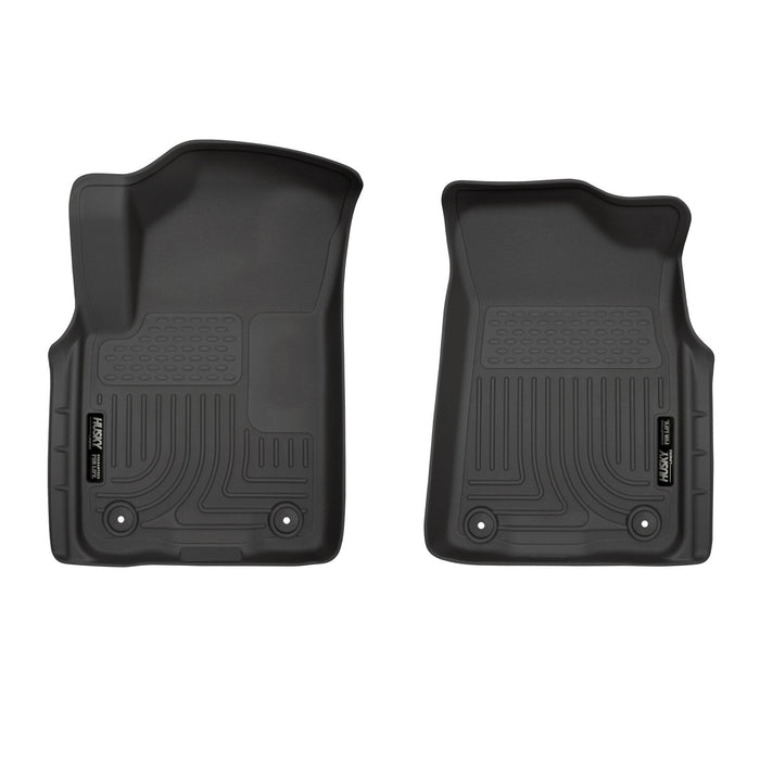 Husky Liners 55671 X-act Contour™ Floor Liner; Black; 2 pc.; Front; - Truck Part Superstore