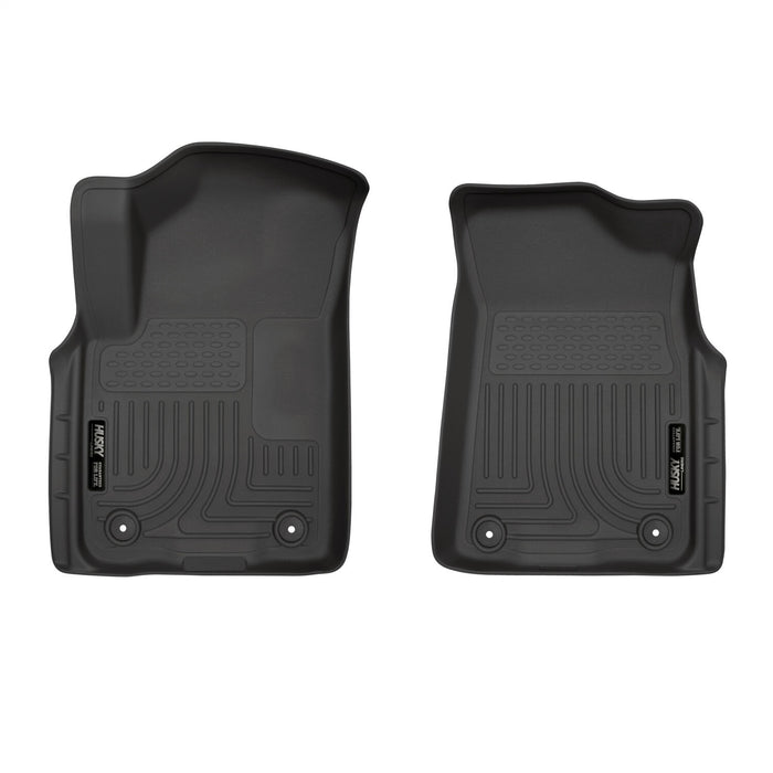 Husky Liners 55671 X-act Contour™ Floor Liner; Black; 2 pc.; Front; - Truck Part Superstore