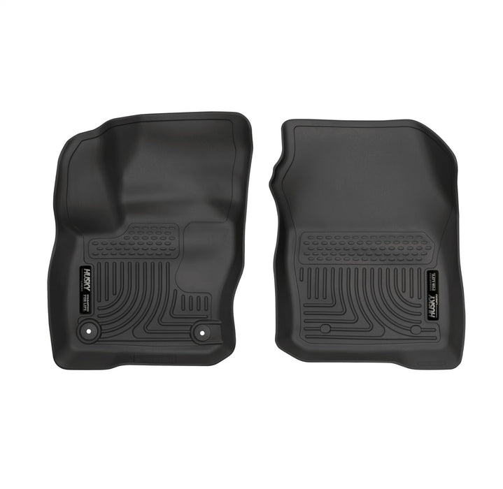 Husky Liners 55681 X-act Contour™ Floor Liner; Black; 2 pc.; Front; - Truck Part Superstore