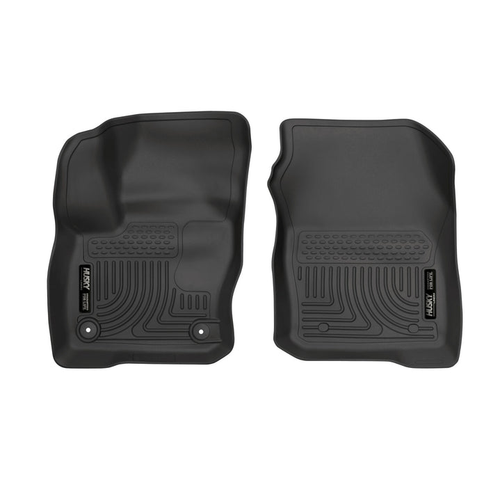 Husky Liners 55681 X-act Contour™ Floor Liner; Black; 2 pc.; Front; - Truck Part Superstore