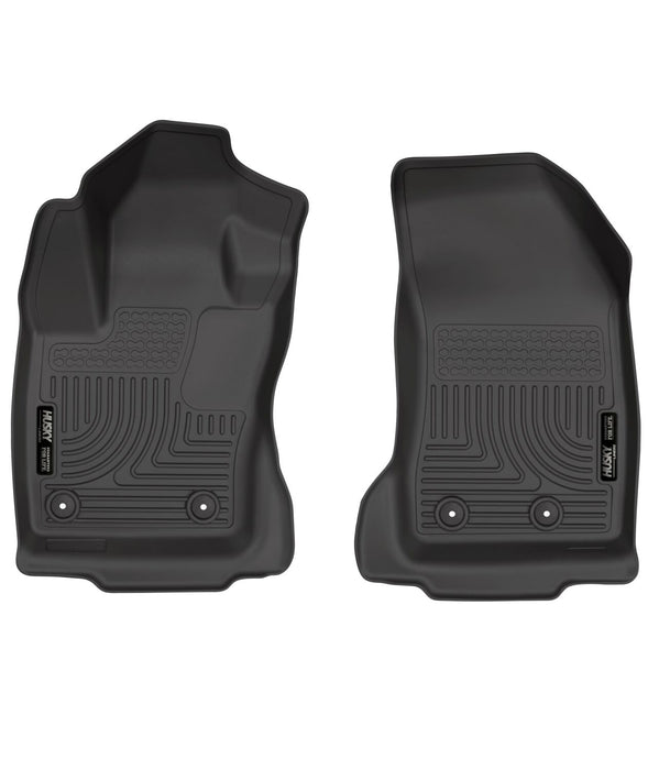 Husky Liners 55741 X-act Contour™ Floor Liner; Black; 2 pc.; Front; - Truck Part Superstore