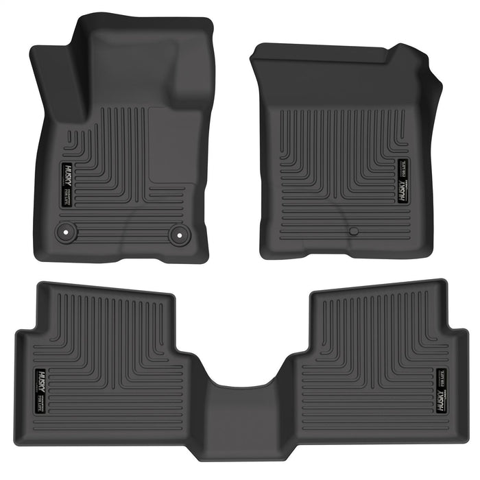 Husky Liners 95051 WeatherBeater™ Floor Liner; Black; 3 pc; Front And Rear; - Truck Part Superstore