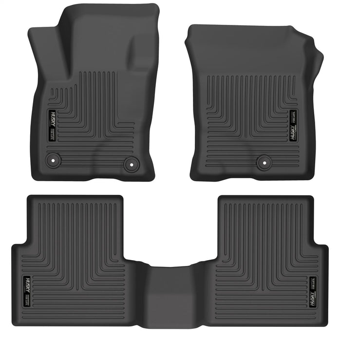 Husky Liners 95341 WeatherBeater™ Floor Liner; Black; 3 pc; Front And Rear; - Truck Part Superstore
