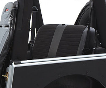 Smittybilt 756111 XRC Seat Cover Rear 97-02 Wrangler TJ Black/Gray Center Smittybilt - Truck Part Superstore