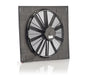 Be Cool 75614 16 Inch Qualifier Euro Black Shroud 22 Inch W x 18 Inch H w/Euro Black Medium Profile Puller Fan Be Cool Radiator - Truck Part Superstore