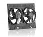 Be Cool 75651 11 Inch Qualifier Euro Black Shroud 24 Inch W x 18 Inch H w/Dual Euro Black High Torque Puller Fans Be Cool Radiator - Truck Part Superstore